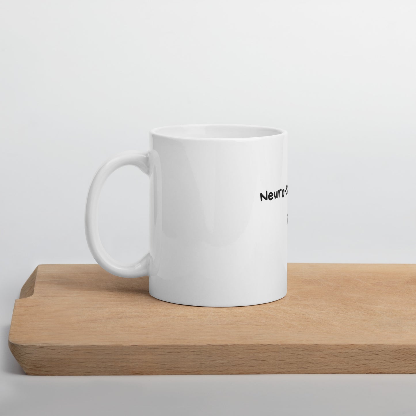 Neuro-Spicy Mama White glossy mug